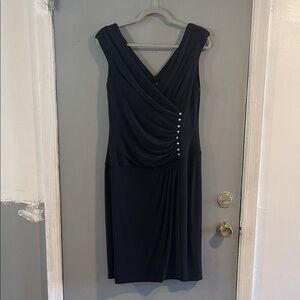 Lauren Ralph Lauren Evening Black Dress‎ Size 14
